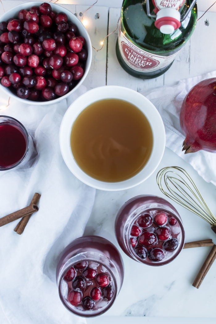 spiced cranberry cider punch