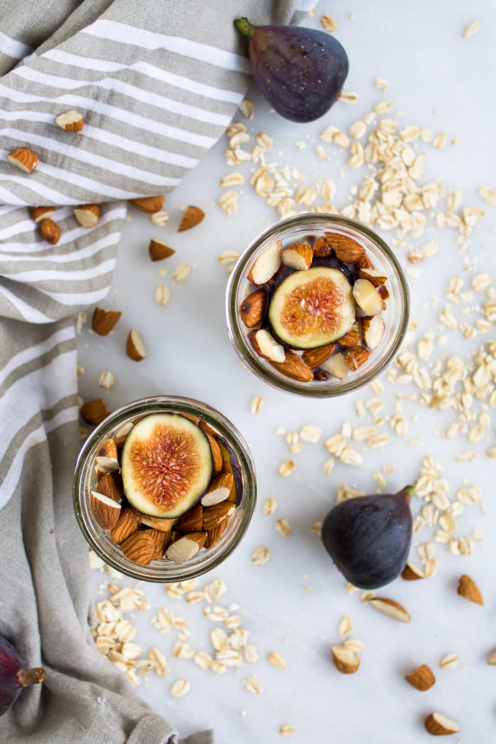 fig and almond overnight oats