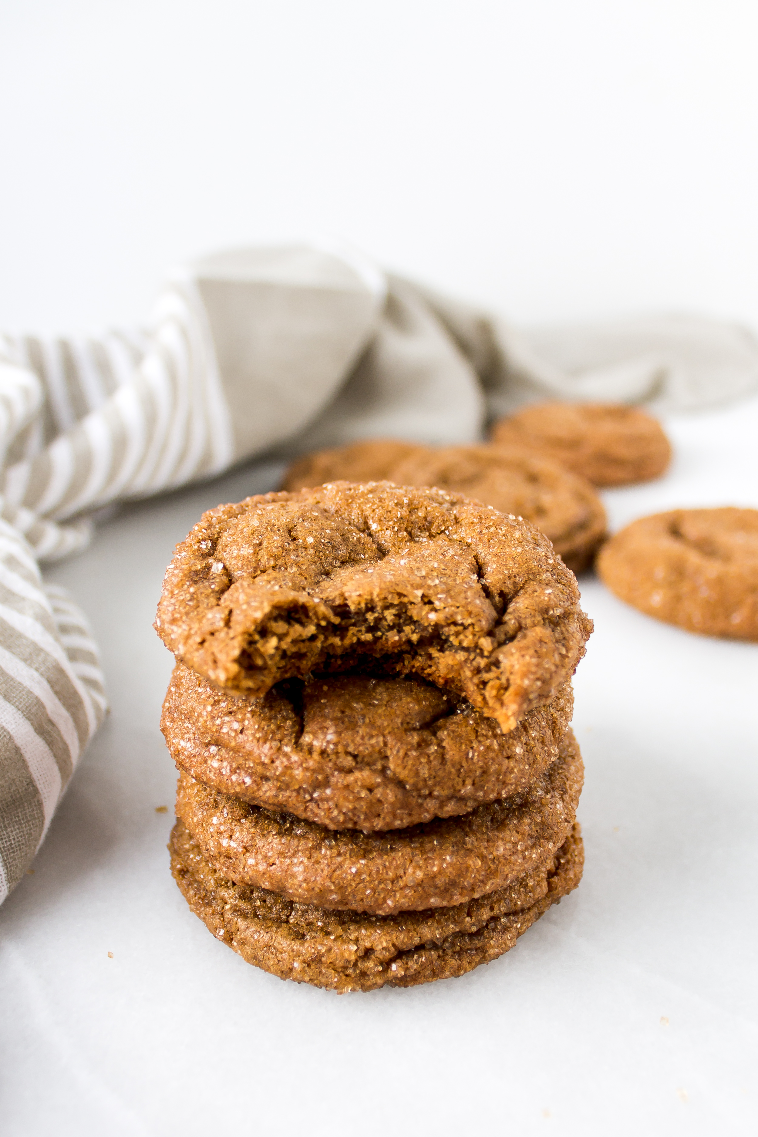 Chewy ginger cookies are the perfect treat any time of the year, but especially shine when the weather gets colder. These are perfectly soft and chewy in the center - the best kind of cookie. | Pass the Cookies | www.passthecookies.com