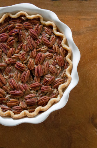 sunday sweets: chocolate bourbon pecan pie