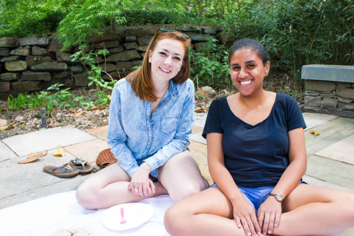 a picnic in duke gardens