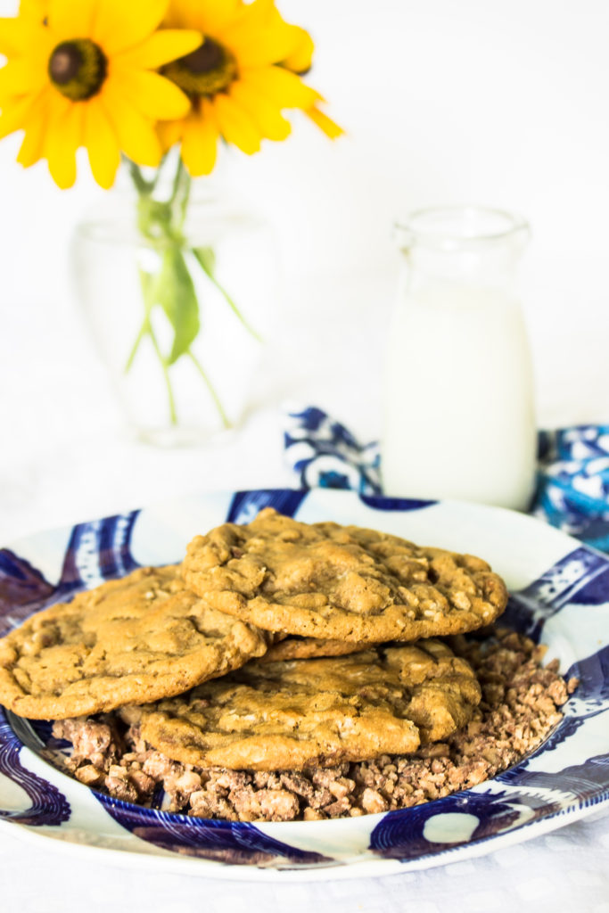 These toffee chip cookies are a delicious treat with a great nutty flavor.