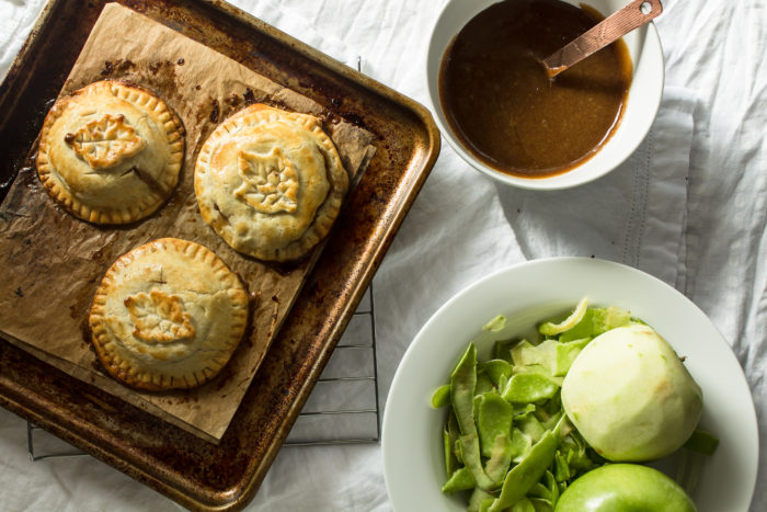 apple hand pies with bourbon sauce