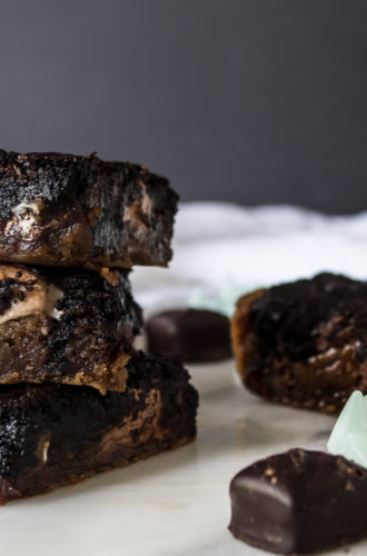 brown butter blondie dark chocolate brownie candy swirl bars