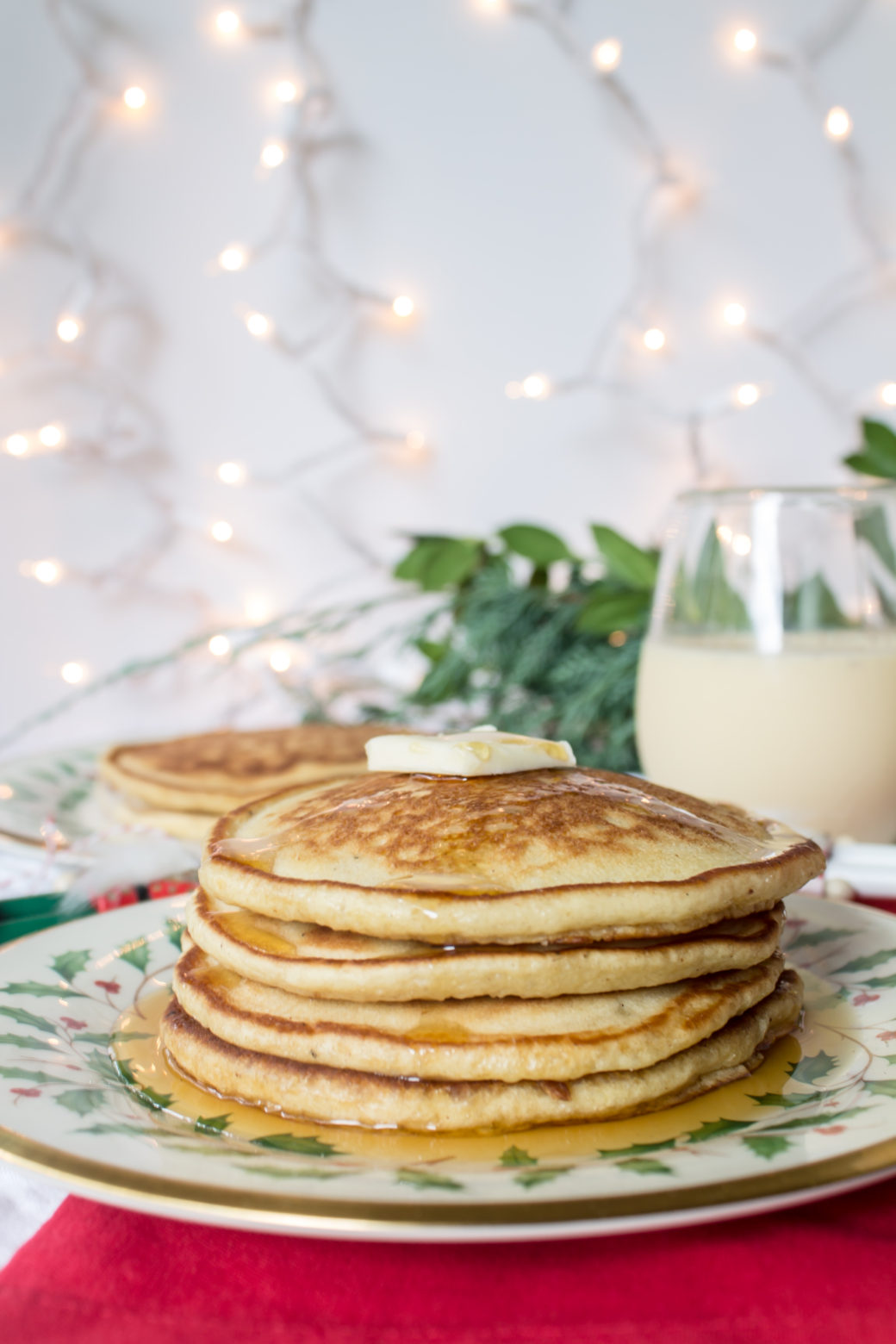 eggnog pancakes Pass the Cookies