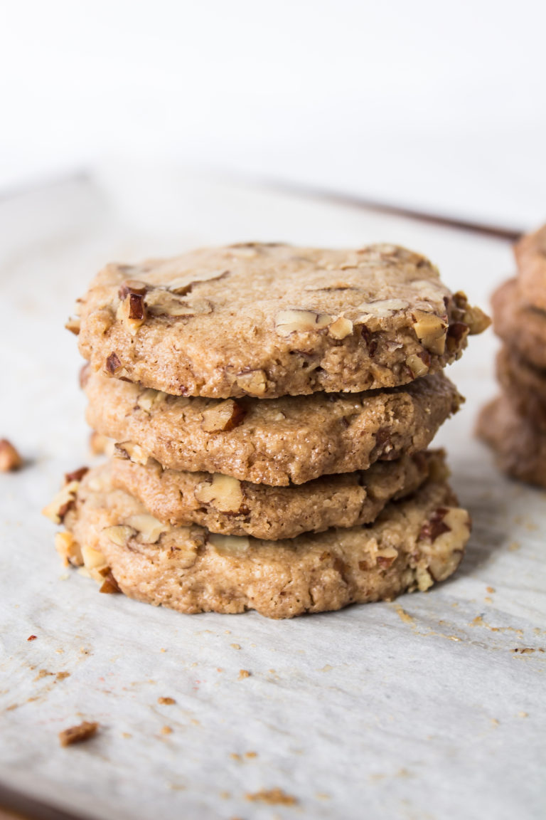 brown butter pecan sandies and cinnamon icebox cookies - Pass the Cookies