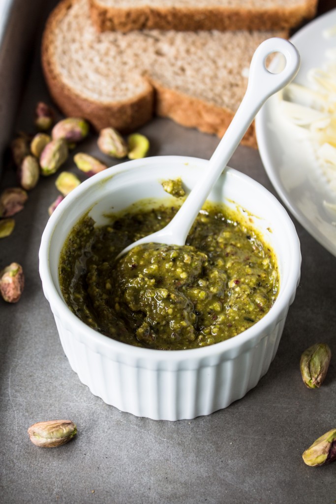 Flavor-packed pistachio pesto grilled cheese is comfort food at it's best.
