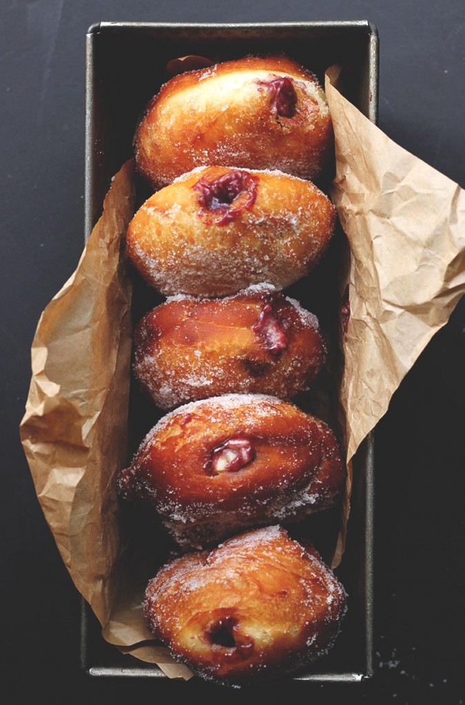 National Doughnut Day - Blackberry Jam Custard Donuts