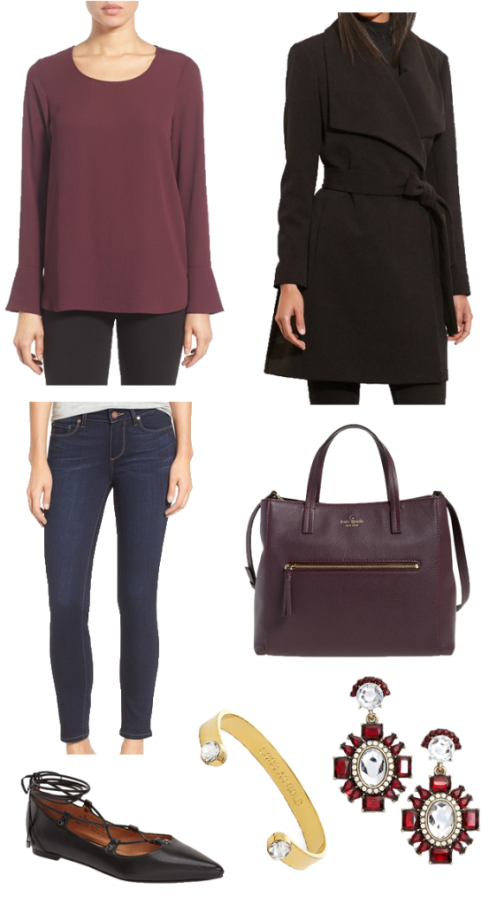 Nordstrom Anniversary Sale Outfit 1 Burgundy Bell