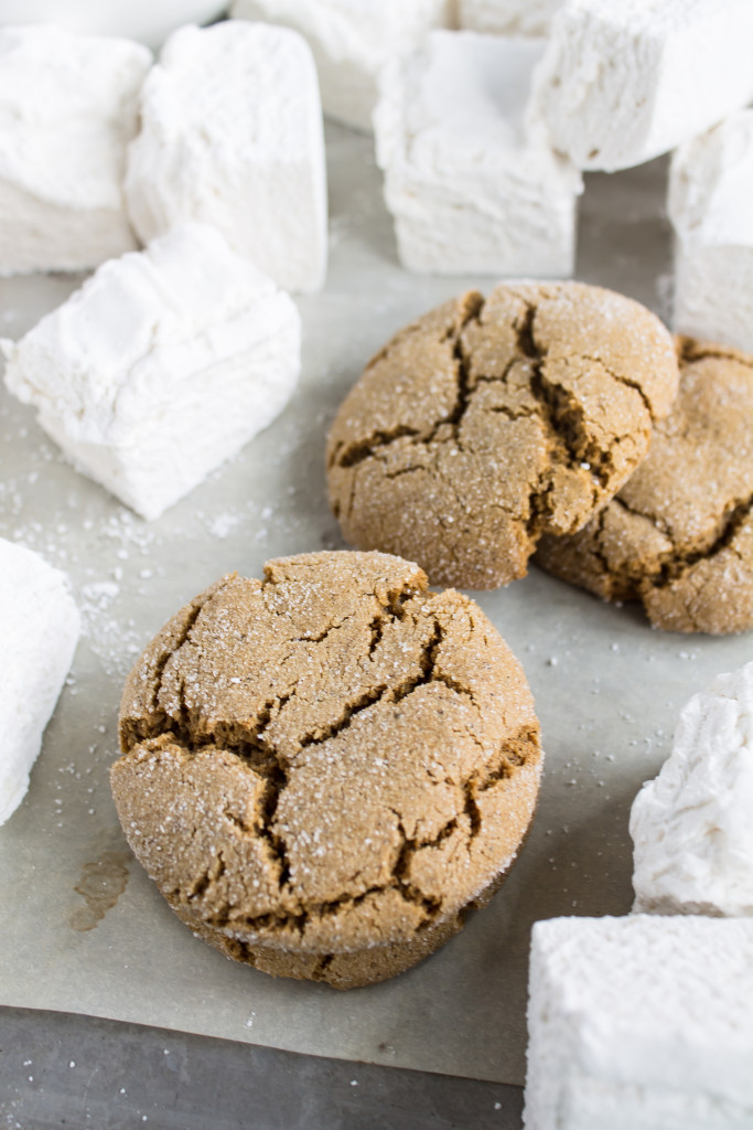 Ginger Cookie S'mores with Amaretto Marshmallows | Pass the Cookies