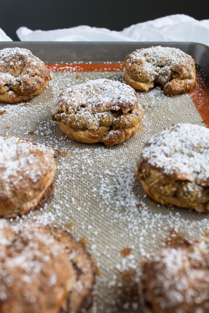 Twice baked croissants: apple and pumpkin pie | passthecookies.com