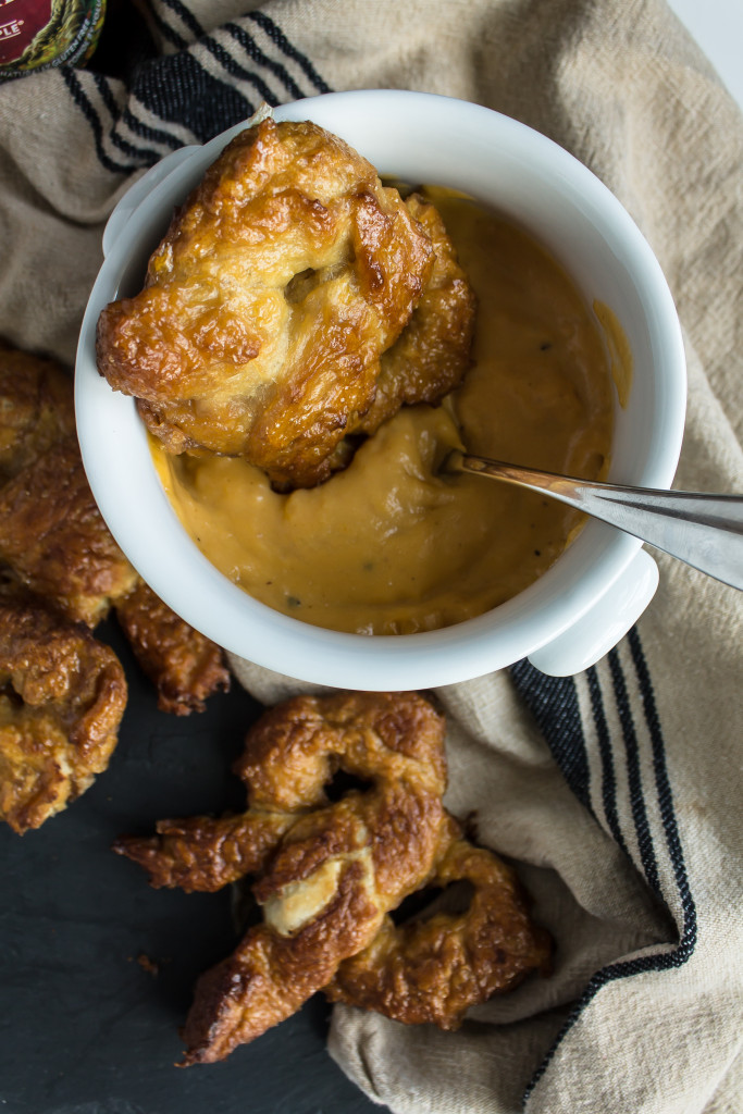 Soft Pretzels and Hard Apple Cider Cheese Dip | Pass the Cookies