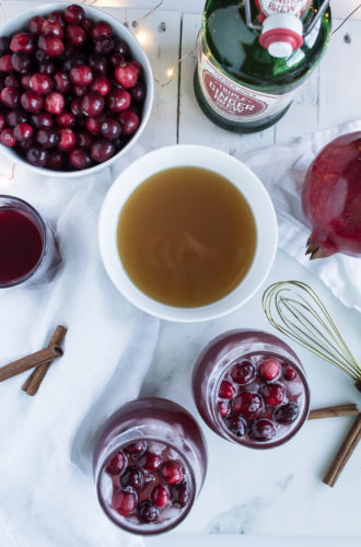 spiced cranberry cider punch