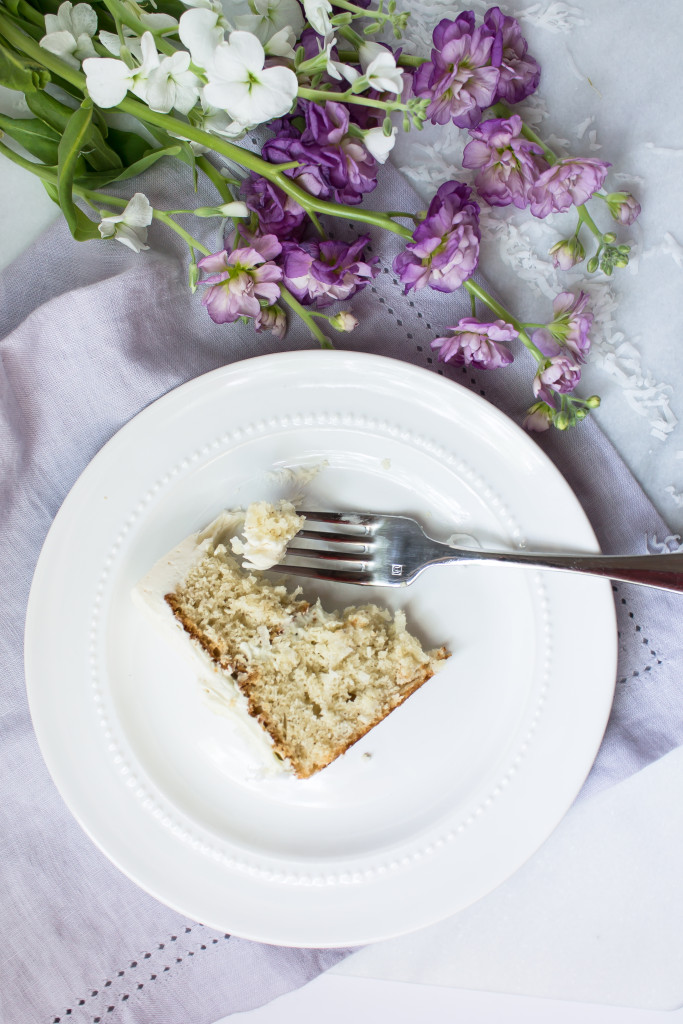 Coconut Cake with Earl Grey Buttercream | www.passthecookies.com
