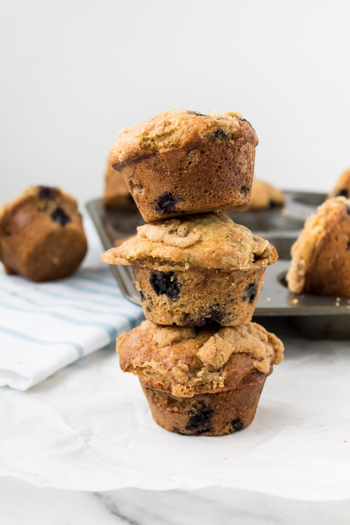Blueberry Lavender Streusel Muffins | www.passthecookies.com