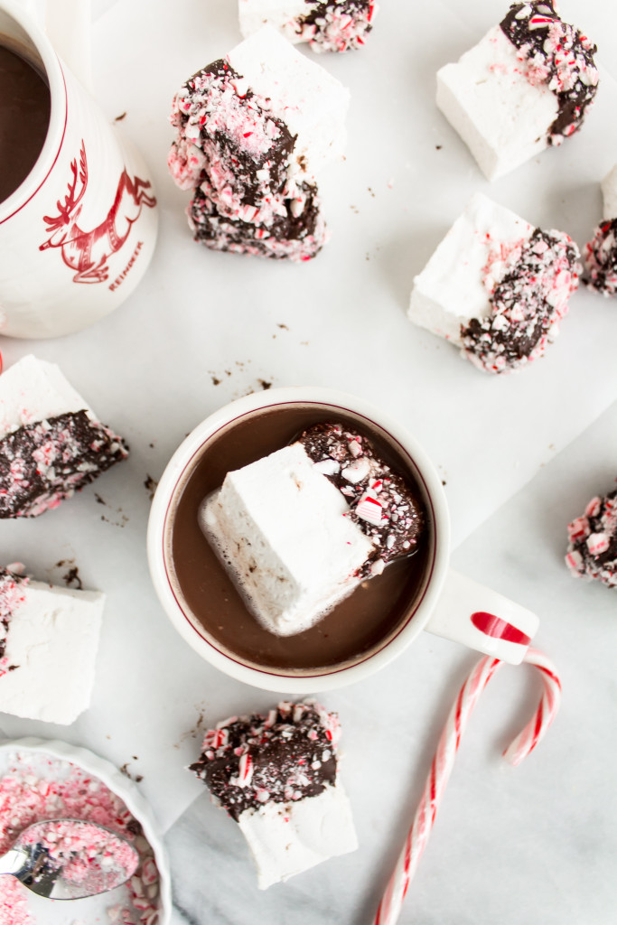 Chocolate Covered Marshmallows with Peppermint | Pass the Cookies | www.passthecookies.com