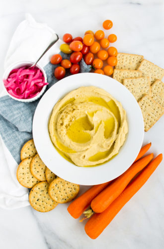 homemade hummus