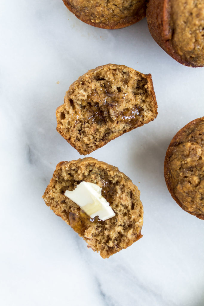 Healthier Banana Muffins | Pass the Cookies | www.passthecookies.com