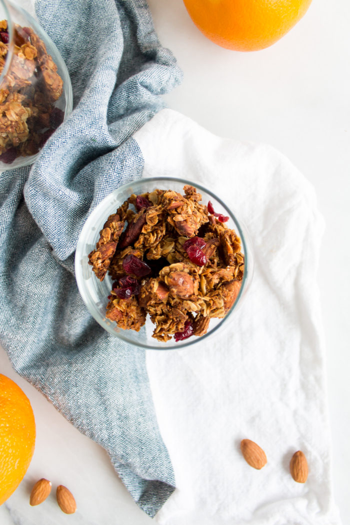 orange almond granola