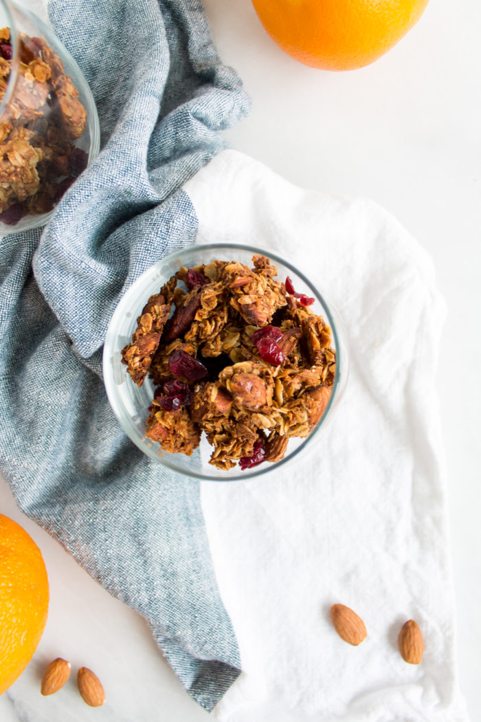 orange almond granola