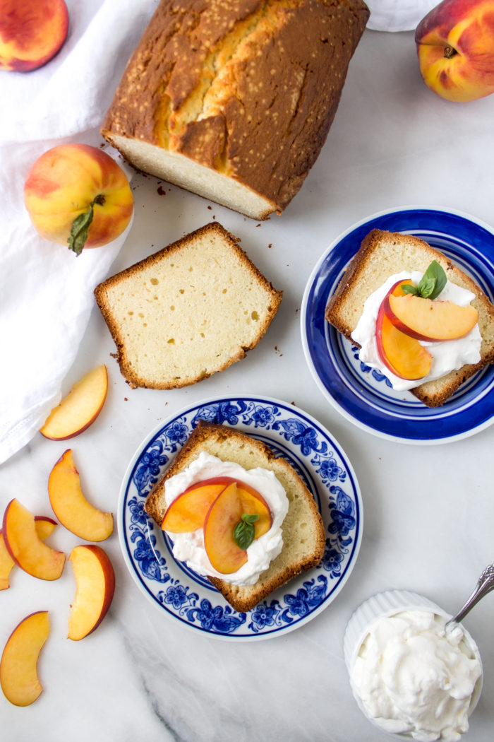 greek yogurt almond pound cake