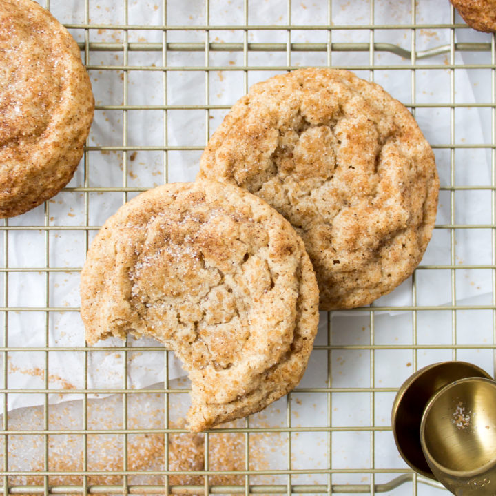 Maple snickerdoodles combine two delicious, warm tastes to make the perfect cozy fall cookie. | Pass the Cookies | www.passthecookies.com