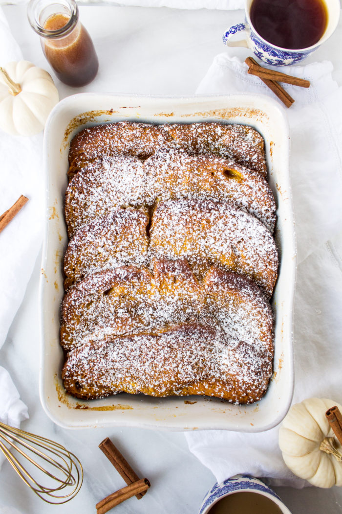 overnight pumpkin french toast casserole